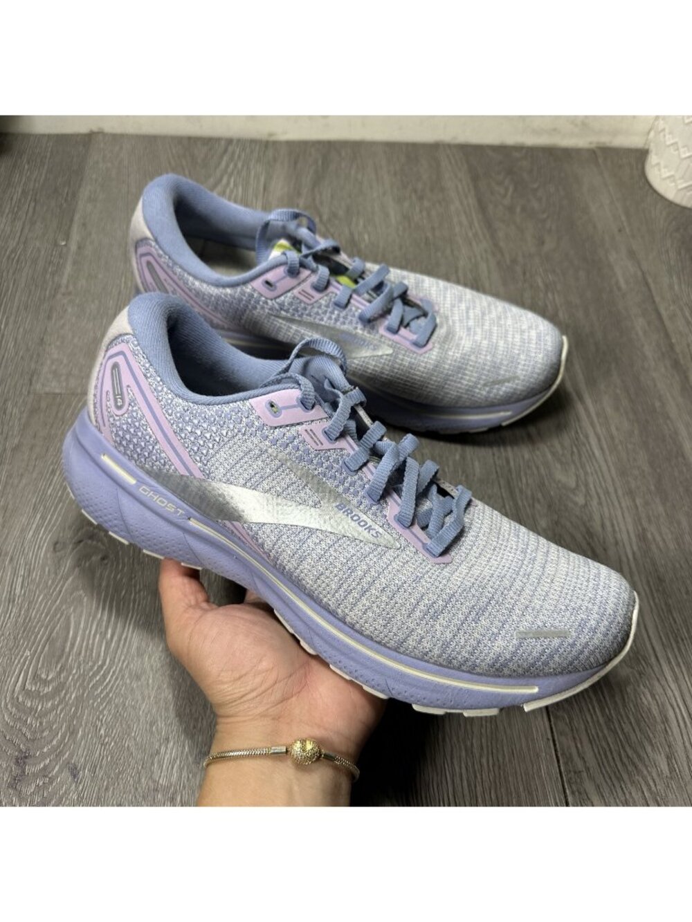 Brooks Womens Ghost 14 1203561B566 Purple Running Shoes Sneakers Size 10.5